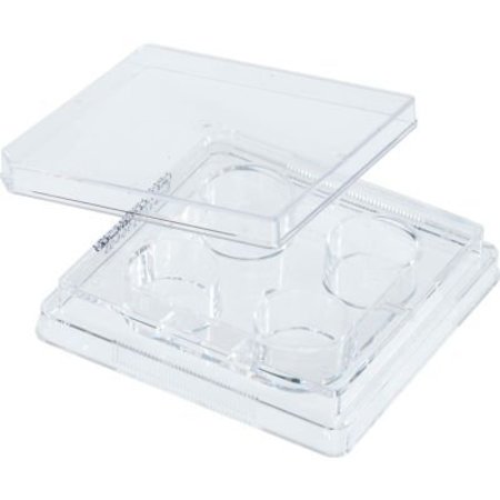 CELLTREAT SCIENTIFIC PRODUCTS CELLTREAT 4 Well Non-treated Plate with Lid, Individual, Sterile, 50/PK 229503